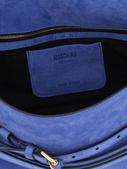 Moschino Blue Calfskin Shoulder Bag