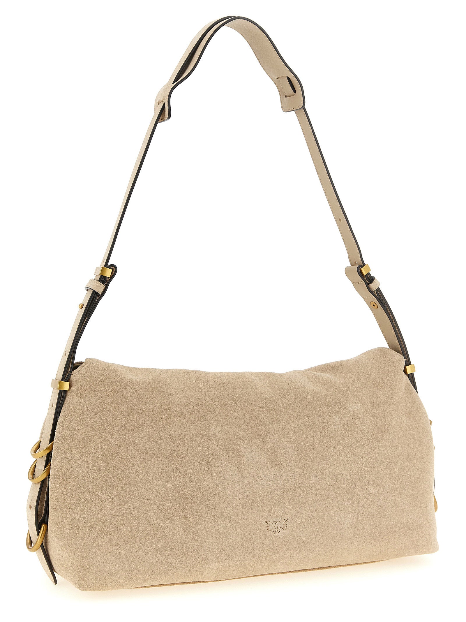 PINKO Beige Cow Leather Shoulder Bag