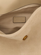 PINKO Beige Cow Leather Shoulder Bag