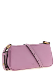 PINKO Pink Cow Leather Mini Crossbody Bag