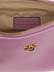 PINKO Pink Cow Leather Mini Crossbody Bag