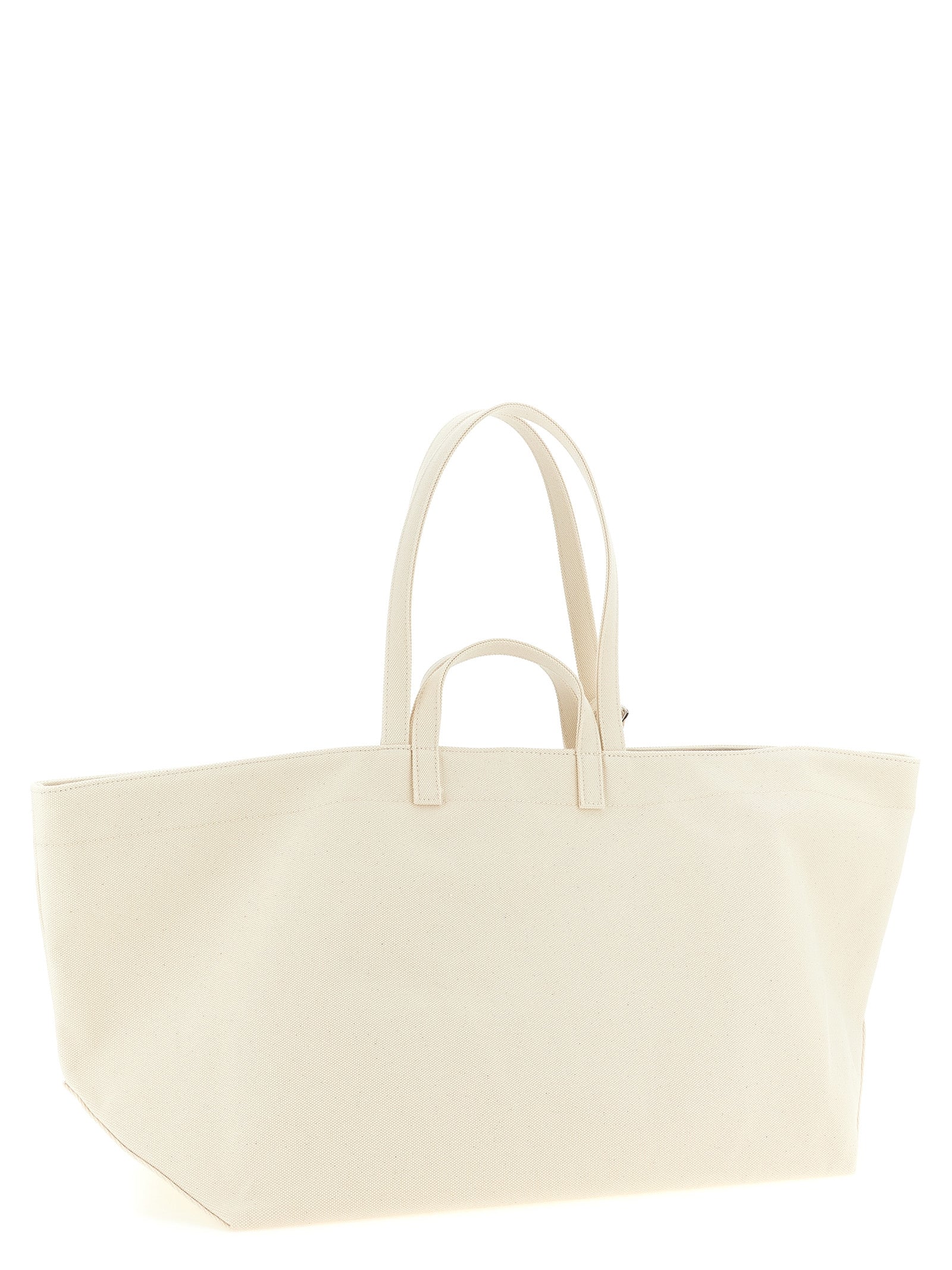 A.P.C. Beige Cotton Canvas Tote Bag