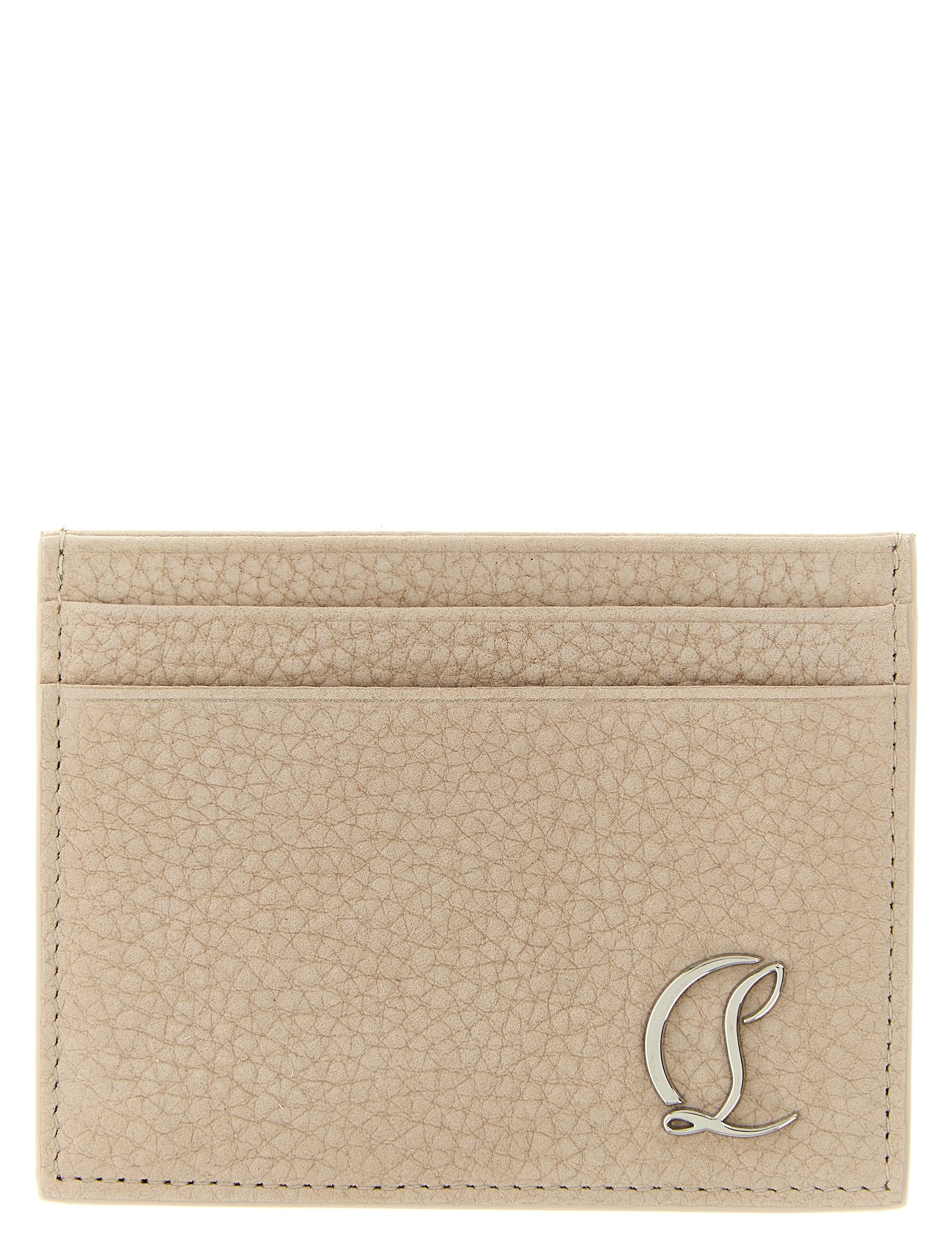 Christian Louboutin Beige Calfskin Cardholder