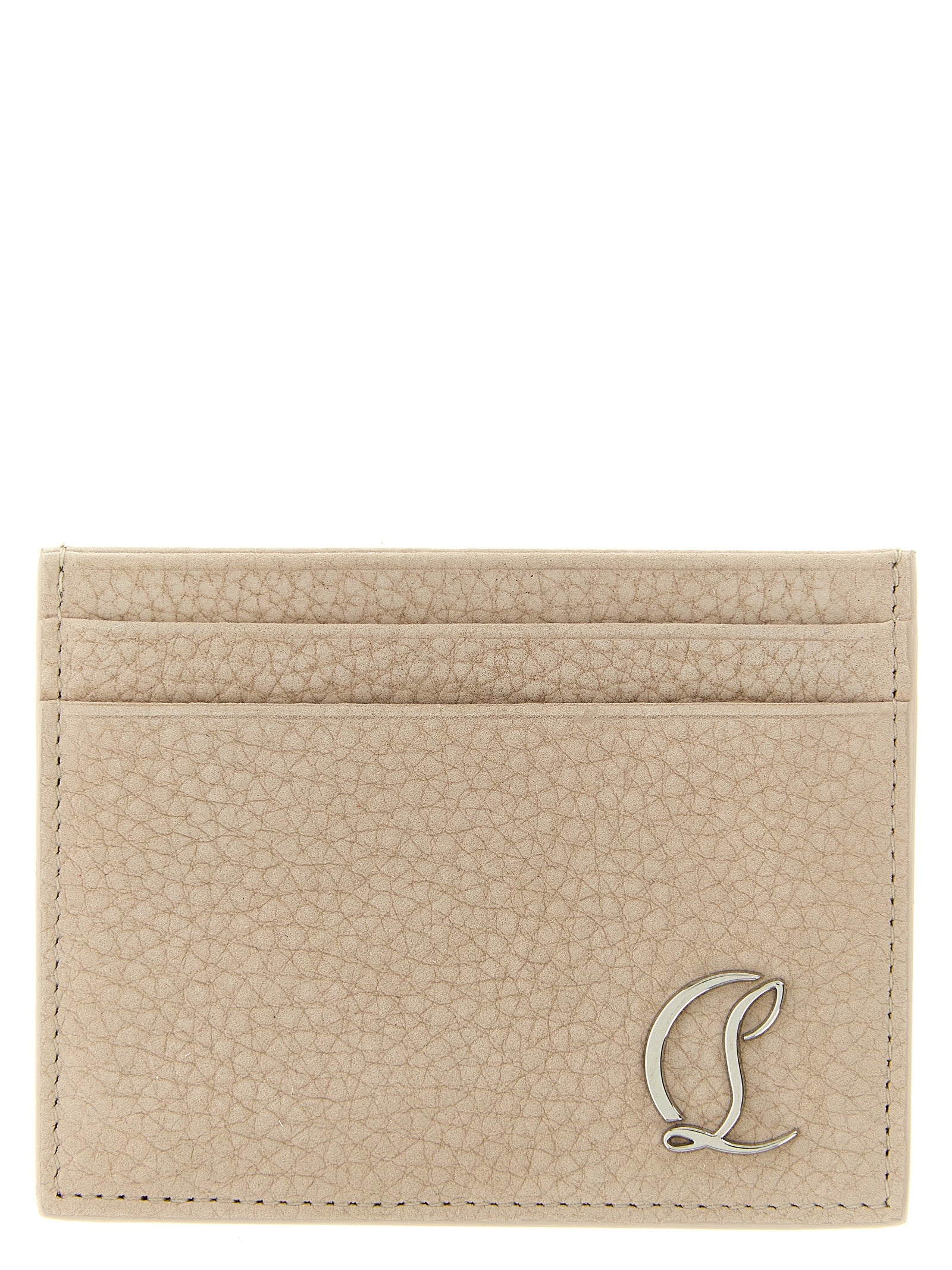 Christian Louboutin Beige Calfskin Cardholder