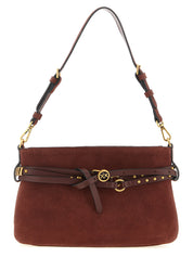 PINKO Bordeaux Lamb Leather Shoulder Bag