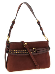 PINKO Bordeaux Lamb Leather Shoulder Bag