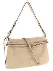 PINKO Beige Cow Leather Shoulder Bag