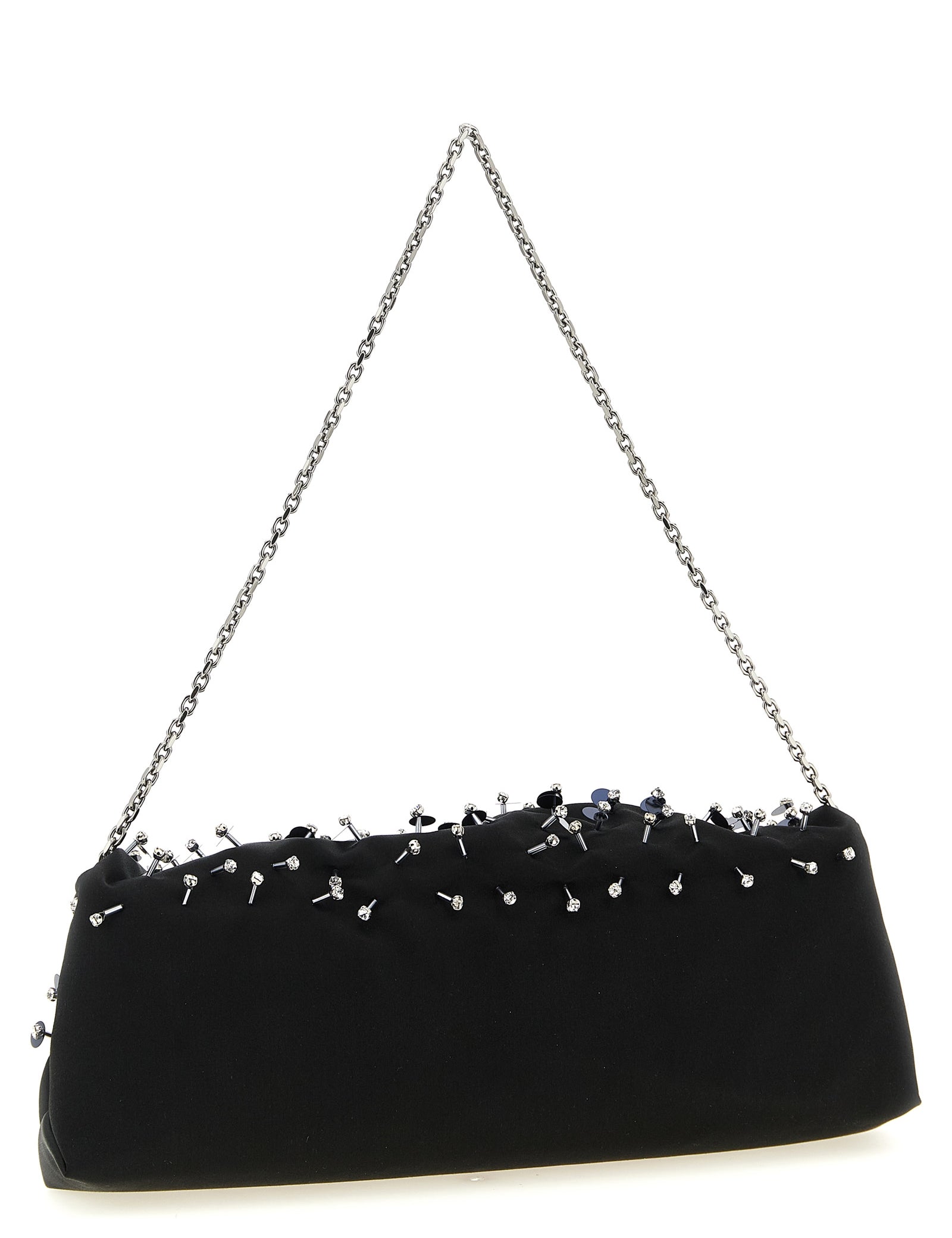 Roger Vivier Black Viscose Clutch Bag