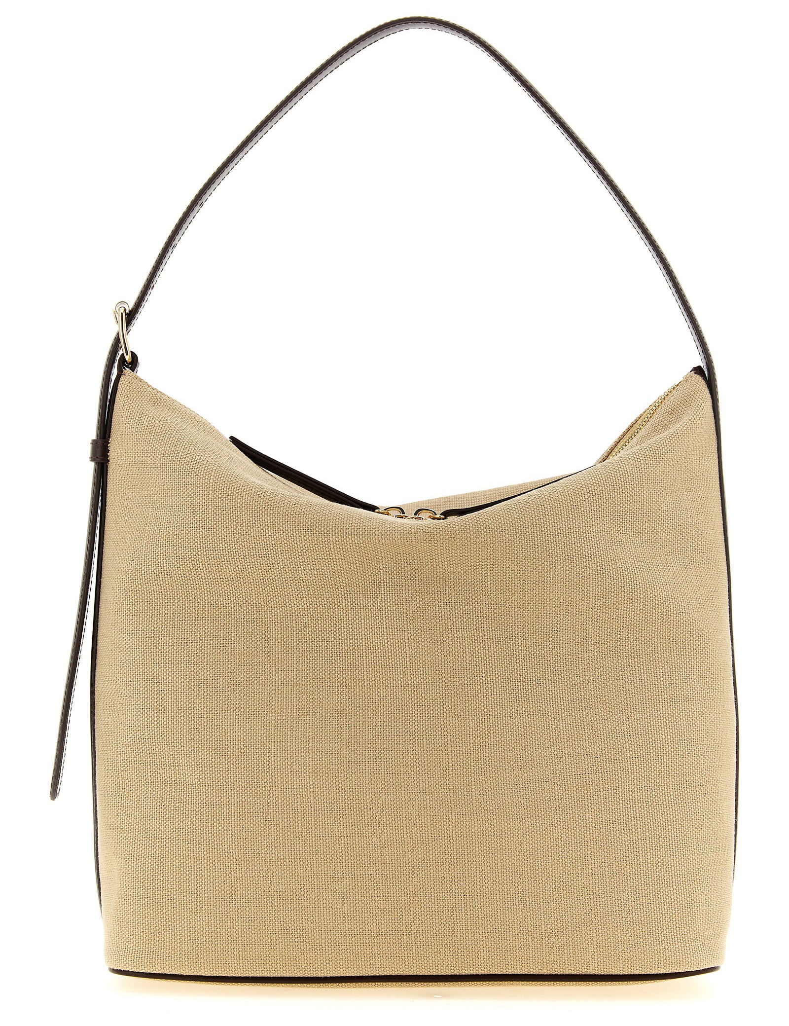 A.P.C. Beige Cotton Shoulder Bag