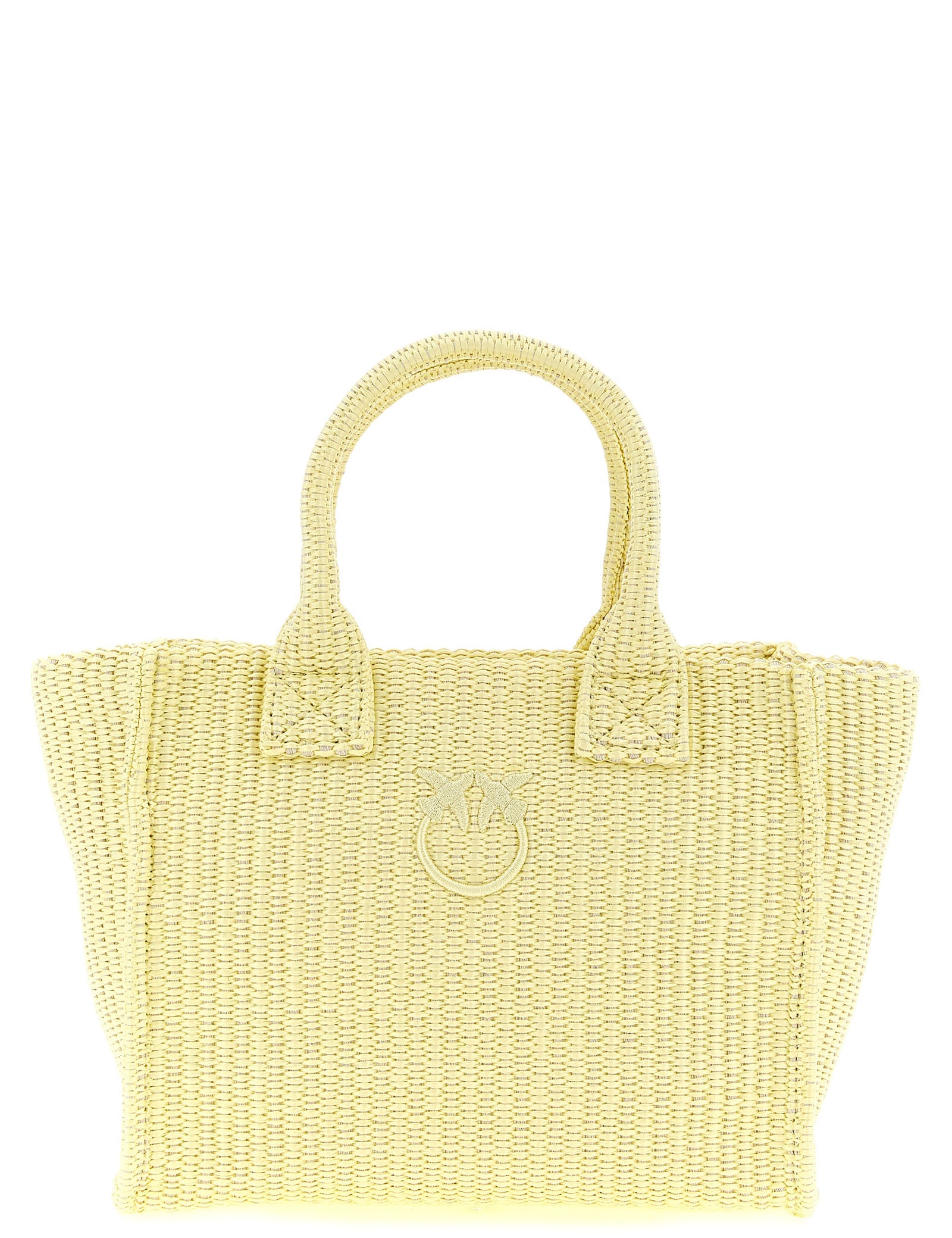 PINKO Yellow Polypropylene Mini Shopping Bag
