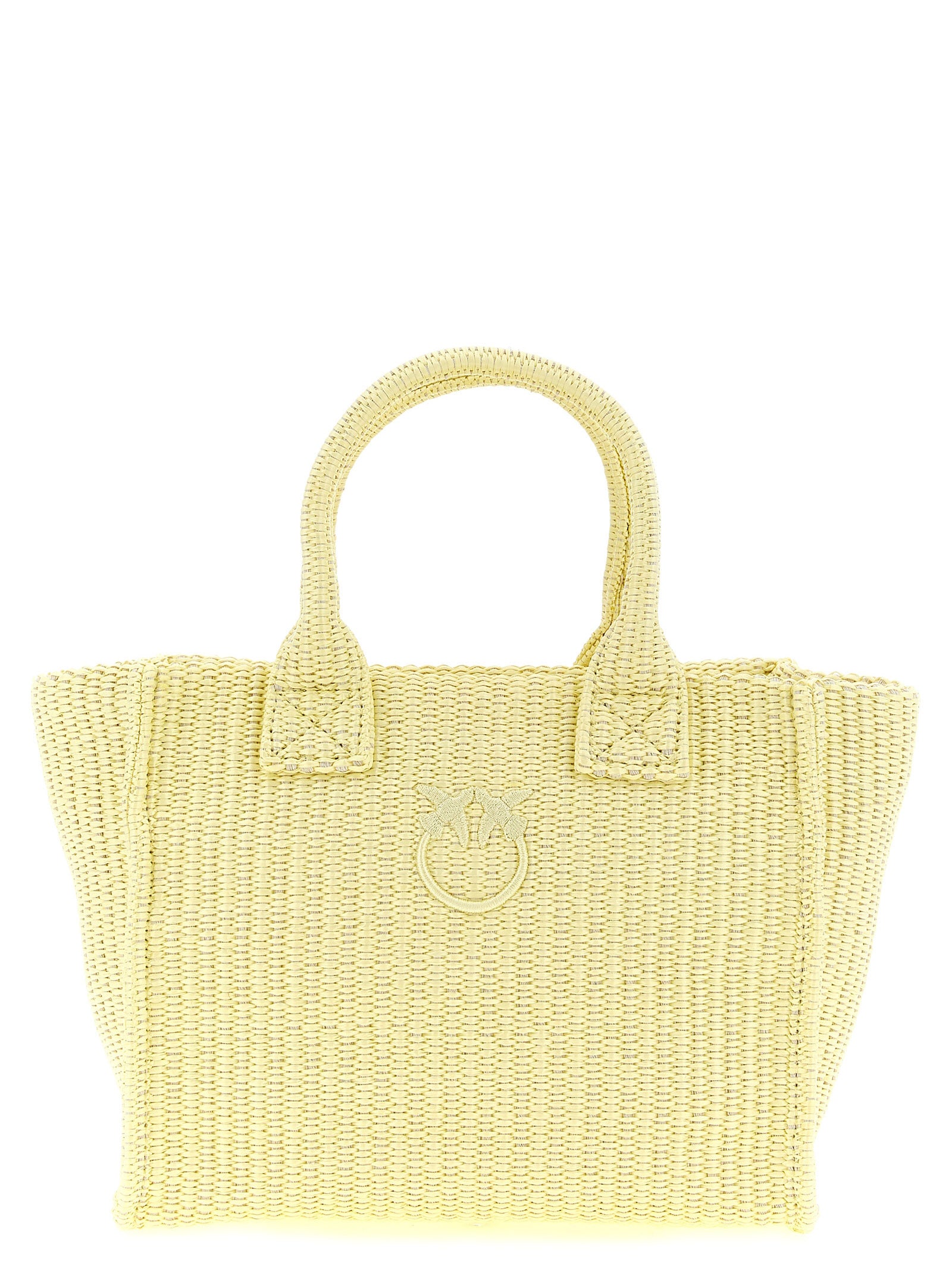 PINKO Yellow Polypropylene Mini Shopping Bag