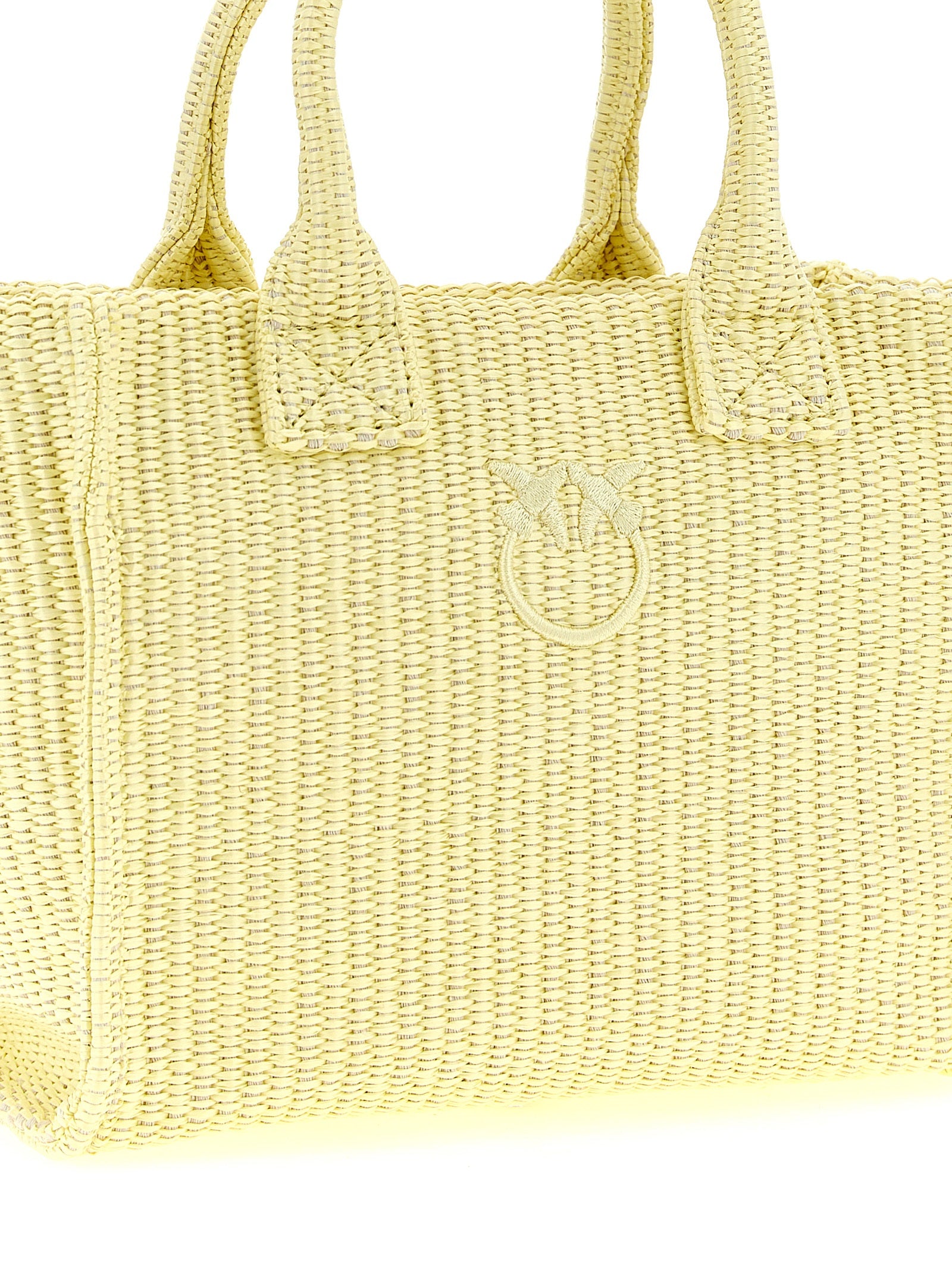 PINKO Yellow Polypropylene Mini Shopping Bag