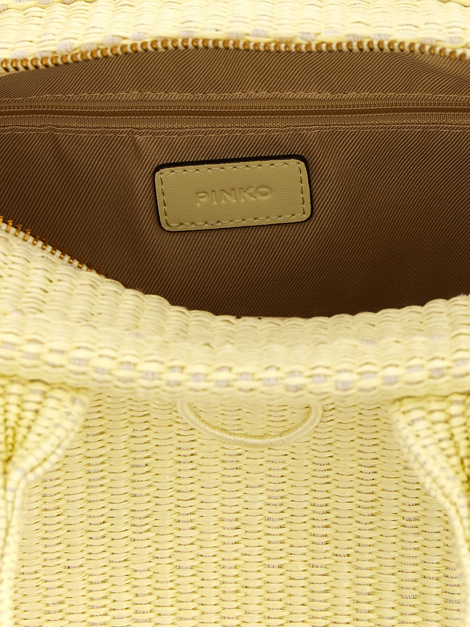 PINKO Yellow Polypropylene Mini Shopping Bag