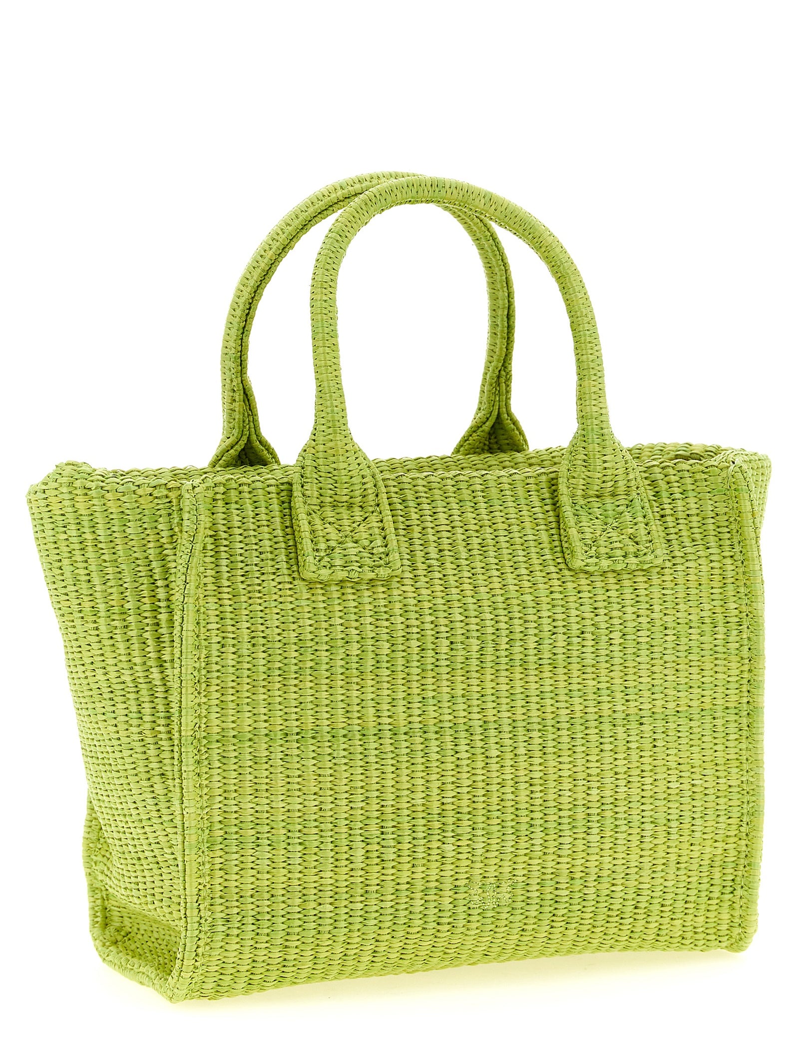 PINKO Green Bicolor Polypropylene Mini Shopping Bag