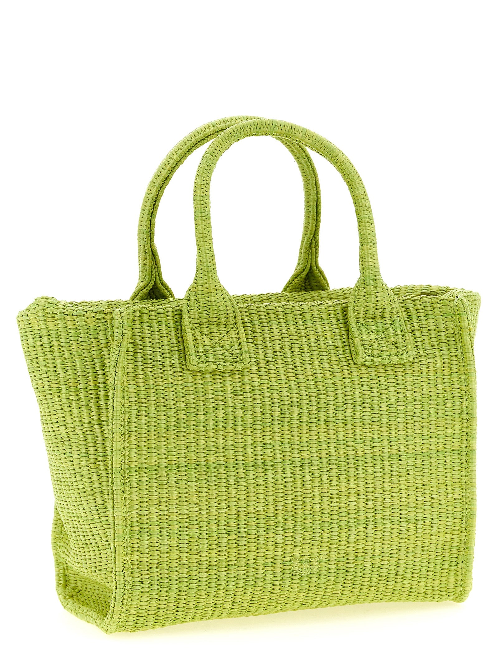 PINKO Green Bicolor Polypropylene Mini Shopping Bag