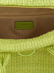 PINKO Green Bicolor Polypropylene Mini Shopping Bag