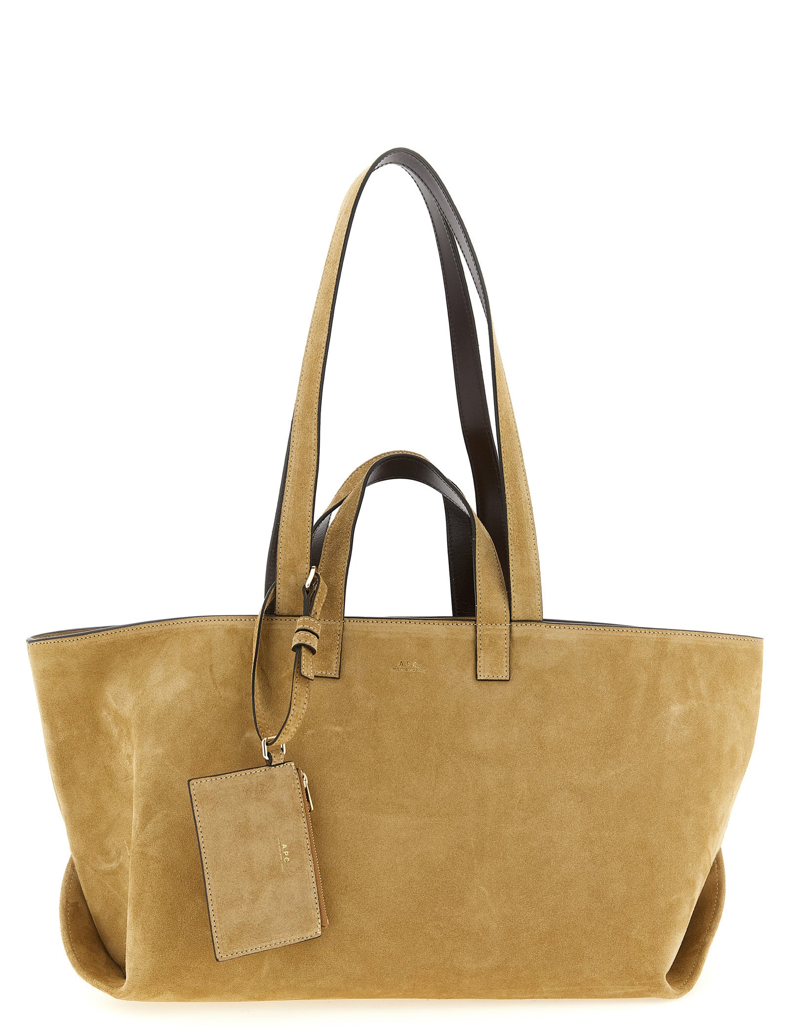 A.P.C. Brown Cowhide Leather Tote Bag