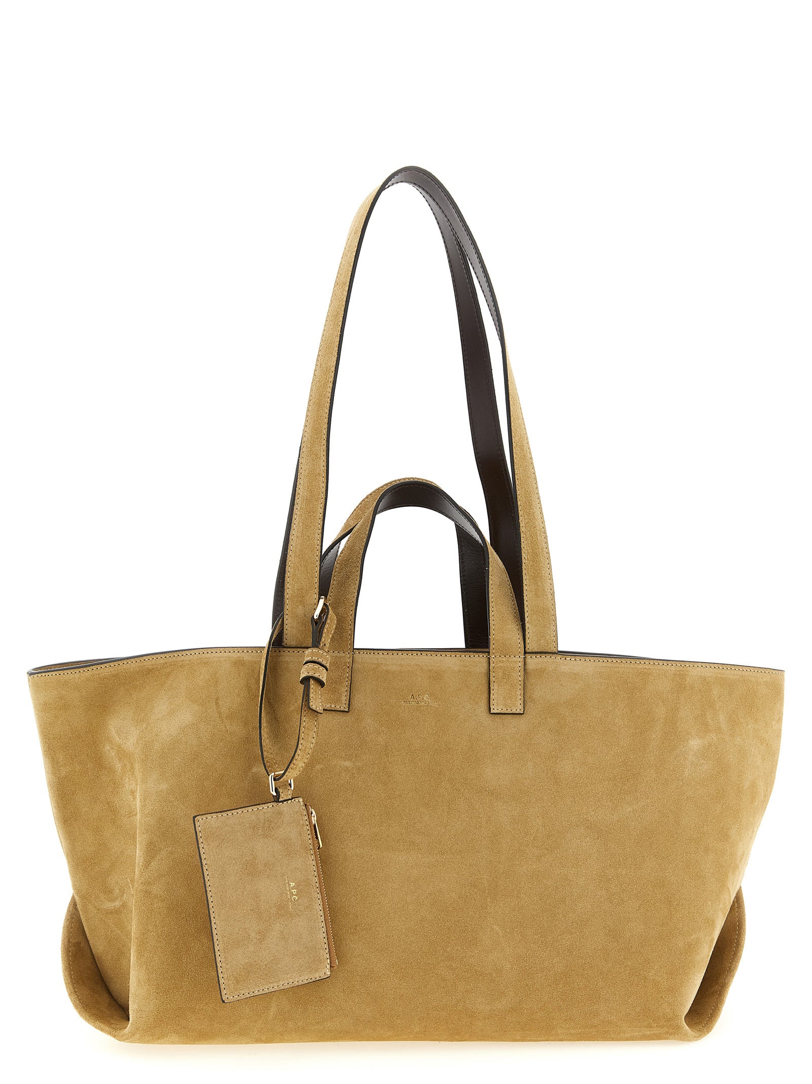A.P.C. Brown Cowhide Leather Tote Bag