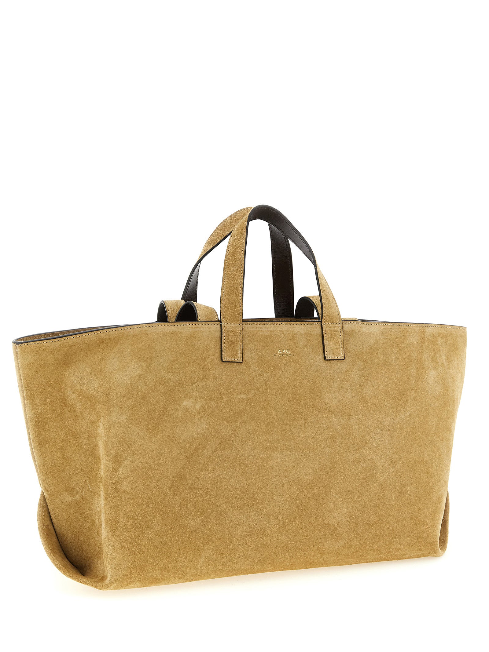 A.P.C. Brown Cowhide Leather Tote Bag