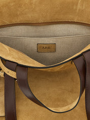 A.P.C. Brown Cowhide Leather Tote Bag