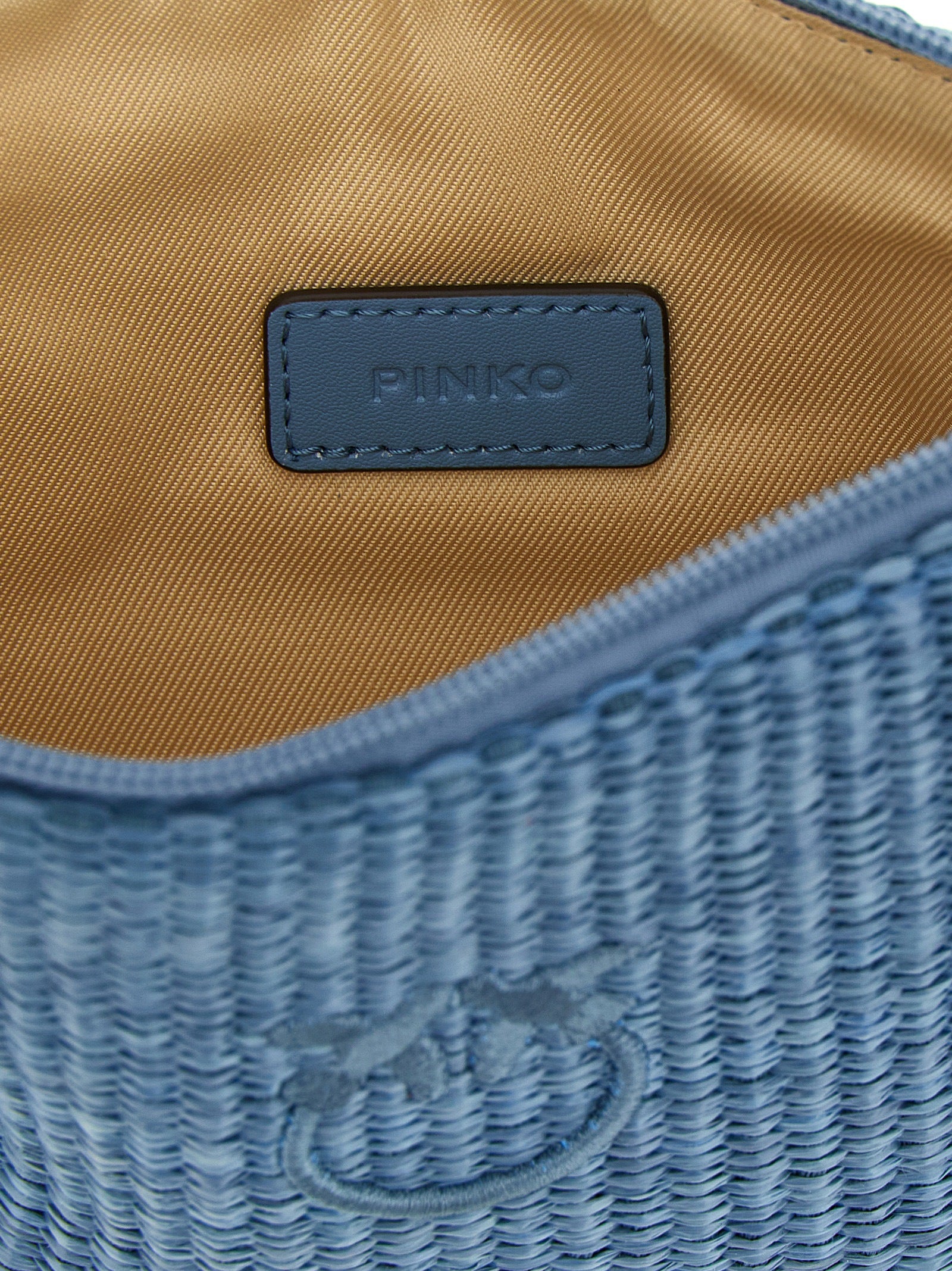 PINKO Light Blue Polypropylene Clutch Bag