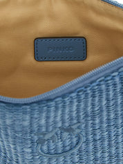 PINKO Light Blue Polypropylene Clutch Bag