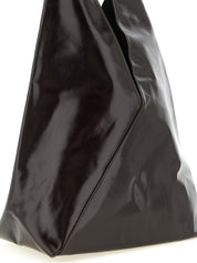 MM6 Maison Margiela Very Dark Brown Cow Leather Handbag