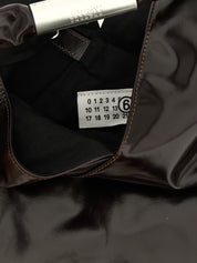MM6 Maison Margiela Very Dark Brown Cow Leather Handbag