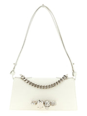 Alexander McQueen White Calfskin Shoulder Bag
