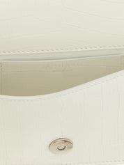 Alexander McQueen White Calfskin Shoulder Bag