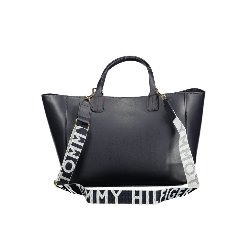 Tommy Hilfiger Blue Polyurethane Shoulder Bag