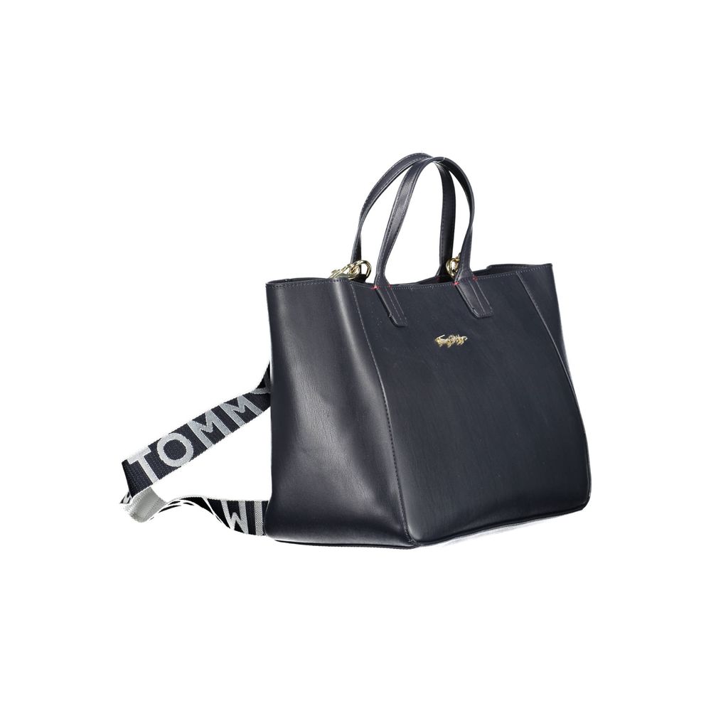 Tommy Hilfiger Blue Polyurethane Shoulder Bag