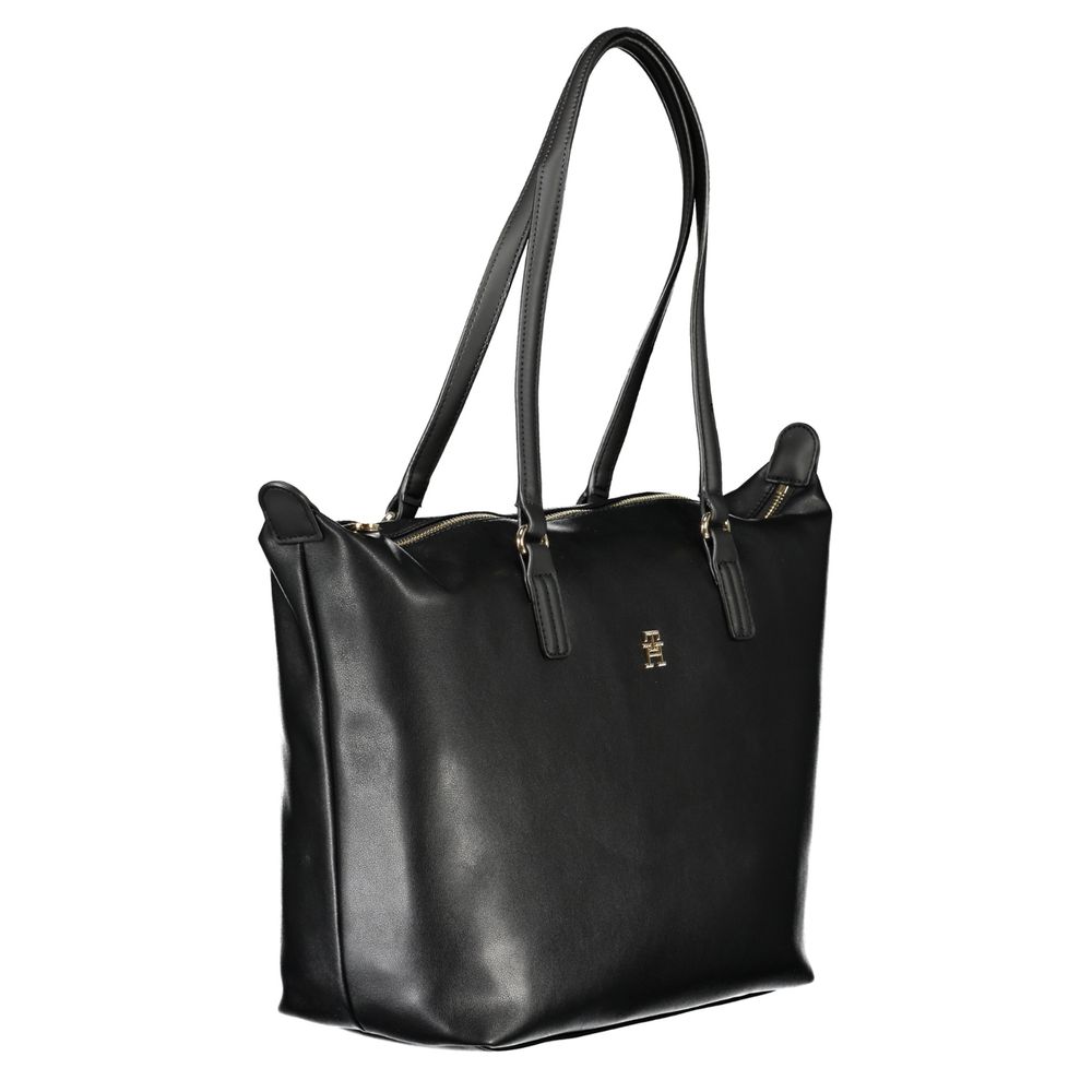 Tommy Hilfiger Black Polyester Shoulder Bag