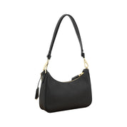 Prada Black Calf Leather Shoulder Bag