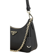 Prada Black Calf Leather Shoulder Bag