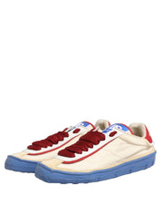 Dolce & Gabbana Multicolor Elastane Nylon Acrylic Calf Old Runner Lace Up Sneakers