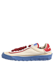 Dolce & Gabbana Multicolor Elastane Nylon Acrylic Calf Old Runner Lace Up Sneakers