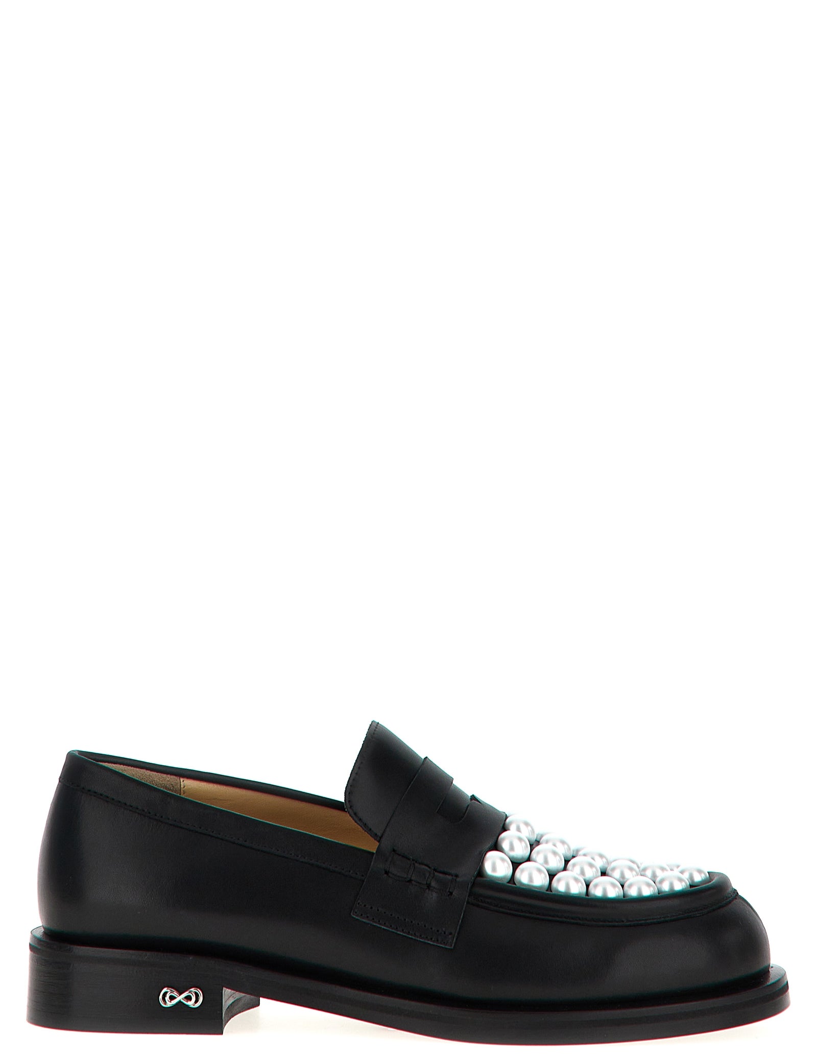 Black Calfskin Slip-On Loafers