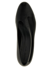 Khaite Black Lamb Leather Ballet Flats