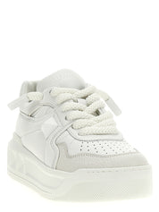 Valentino Garavani White Calfskin Chunky Sneakers