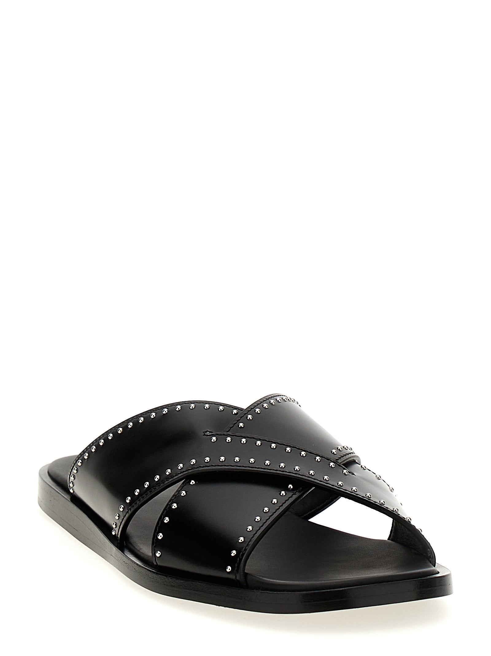 Church's Black Calf Leather Slides
