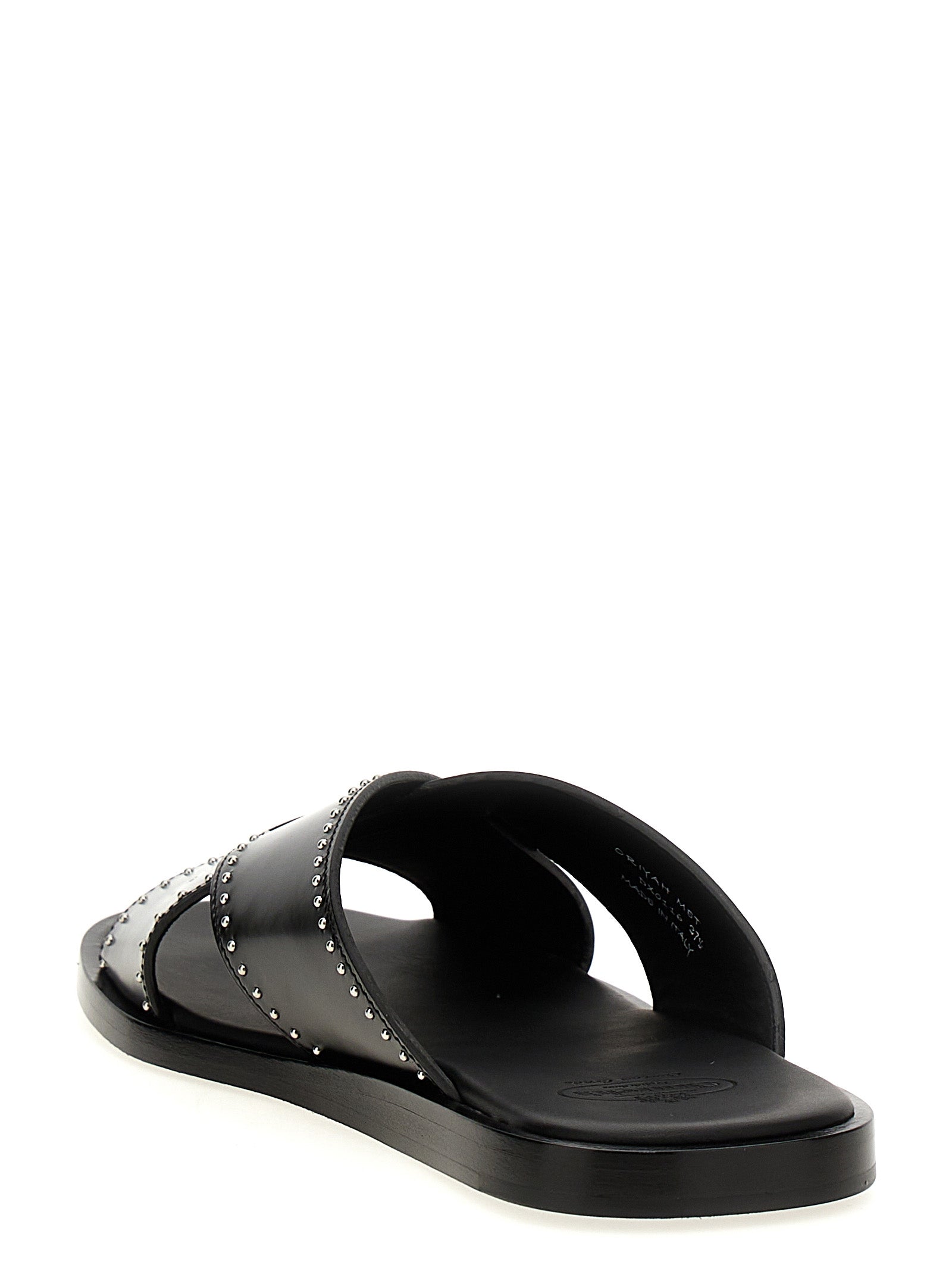 Church's Black Calf Leather Slides