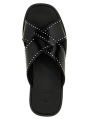 Church's Black Calf Leather Slides