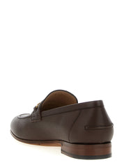 Valentino Garavani Brown Goatskin Slip-On Loafers