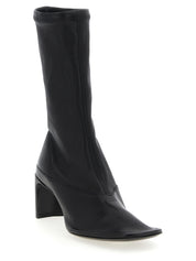 Jil Sander Black Lamb Leather Ankle Boots