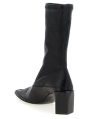 Jil Sander Black Lamb Leather Ankle Boots