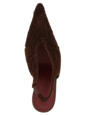 Magda Butrym Brown Cotton High Heel Pumps