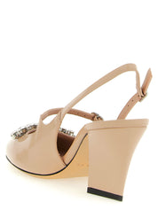 Jimmy Choo Pink Patent Leather Mid Heel Pumps