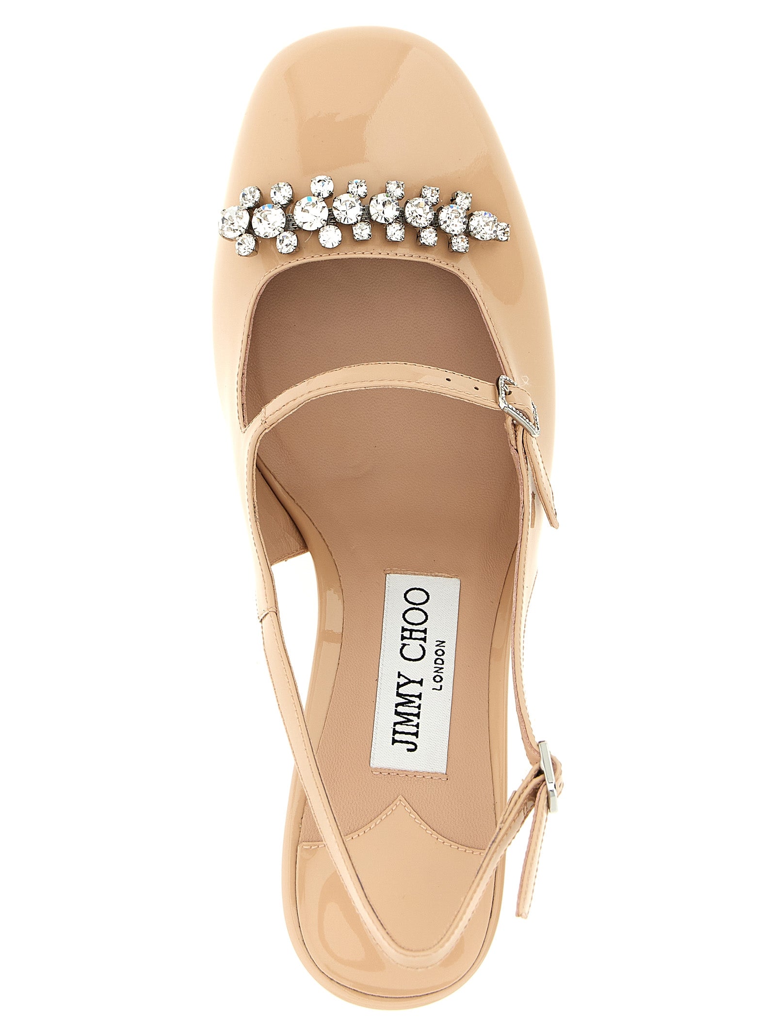 Jimmy Choo Pink Patent Leather Mid Heel Pumps