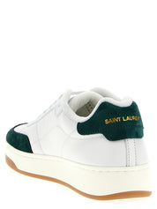 Saint Laurent Green Calfskin Low Top Sneakers